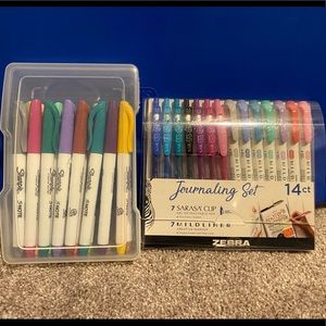 Zebra Journaling Set/ Sharpie S-Note Markers